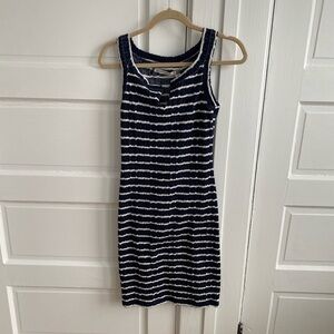 Chelsea & Violet Navy and White Striped Mini Dress